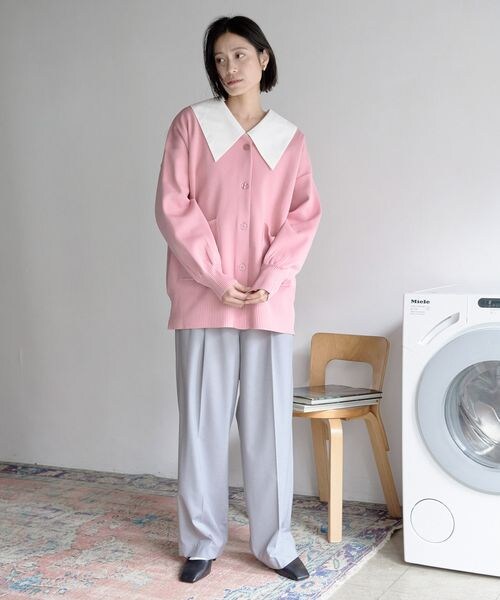 LOWRYS FARM(ローリーズファーム)の「スタイルUPハイウエストワイドパンツ(パンツ・レディース・アイボリー08/ブラック09/グレー15/グリーン72・WEB限定XS/S/M/L)」の19枚目の写真