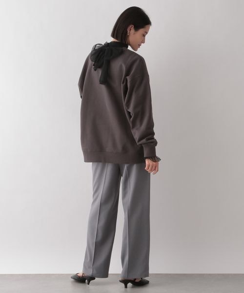 LOWRYS FARM（ローリーズファーム）の「シアーボウタイロングスリーブ（トップス・オフ05/ブラック09/ブルー82・F）」の19枚目の写真