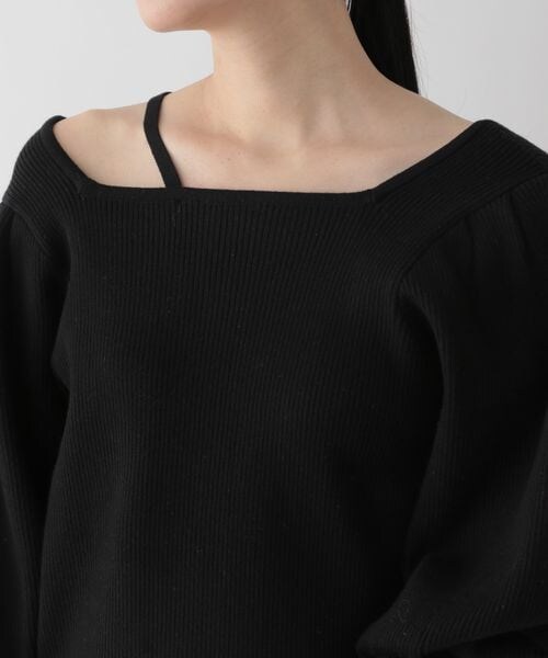 LOWRYS FARM（ローリーズファーム）の「パワショルニットプルオーバーロングスリーブ（トップス・アイボリー08/ブラック09/ピンク25/ベージュ52・FREE）」の22枚目の写真