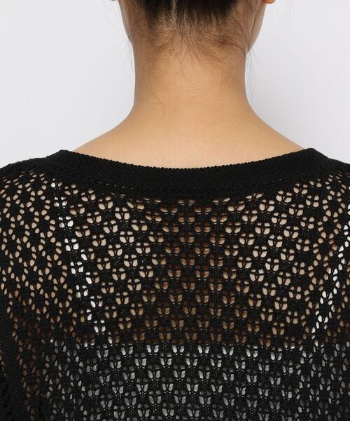 LOWRYS FARM（ローリーズファーム）の「２ＷＡＹキリカエメッシュＬＳ（トップス・アイボリー08/ブラック09/グリーン75・FREE）」の15枚目の写真