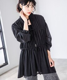 PAGEBOY | フロントリボンチュニックブラウス(トップス)