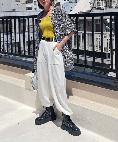 PAGEBOY（ページボーイ）の「デザインリブニットタンク（トップス・オフホワイト05/ブラック09/チャコールグレー15/コーラル32/【NEW】ハニー63/ターコイズ79・FREE）」の17枚目の写真