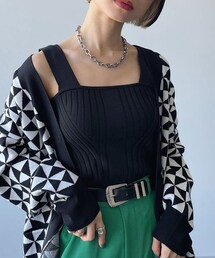 PAGEBOY | デザインリブニットタンク(トップス)