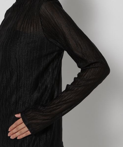 PAGEBOY（ページボーイ）の「ラメシアープリーツプルオーバー（トップス・オフホワイト05/ブラック09/ラベンダー92・F）」の14枚目の写真