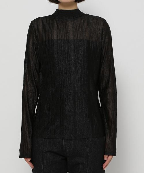 PAGEBOY（ページボーイ）の「ラメシアープリーツプルオーバー（トップス・オフホワイト05/ブラック09/ラベンダー92・F）」の10枚目の写真