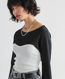 PAGEBOY | リブコルセットビスチェ(トップス)