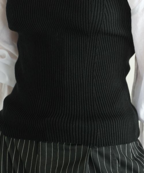 PAGEBOY（ページボーイ）の「リブコルセットビスチェ（トップス・オフホワイト05/ブラック09/グレー15・F）」の20枚目の写真