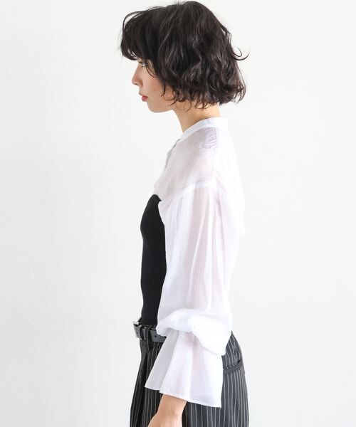 PAGEBOY（ページボーイ）の「リブコルセットビスチェ（トップス・オフホワイト05/ブラック09/グレー15・F）」の16枚目の写真