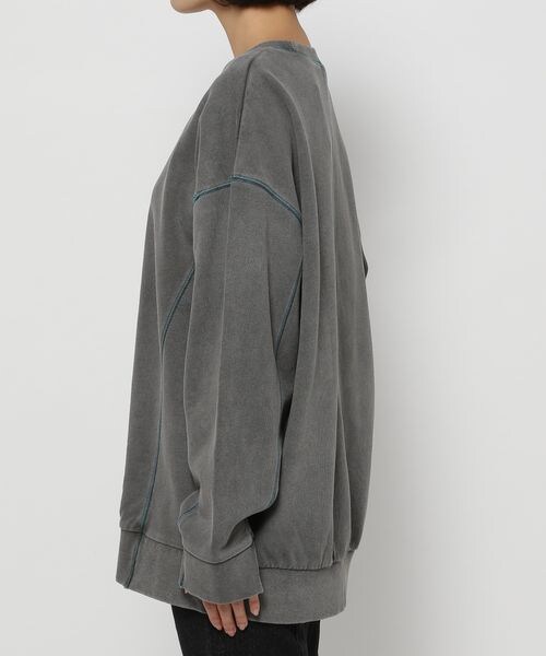 PAGEBOY（ページボーイ）の「カラーステッチBIGスウェット（トップス・オフホワイト05/チャコール18/オートミール50/ラベンダー92・F）」の19枚目の写真