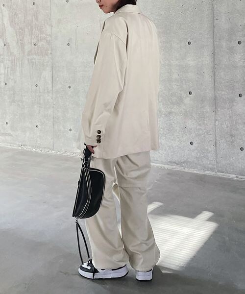 PAGEBOY（ページボーイ）の「ボクシージャケット（ジャケット/アウター・レディース・ピンストライプ08/ブラック09/グレージュ12・F）」の22枚目の写真