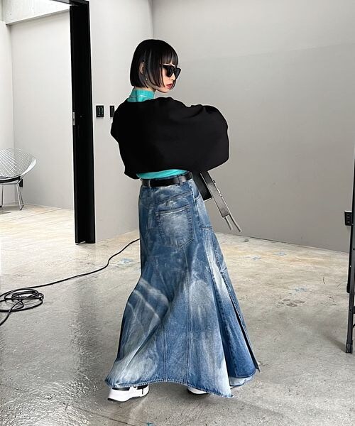 PAGEBOY（ページボーイ）の「マルチWAYボレロカーディガン（トップス・オフホワイト05/ゼブラ08/ブラック09/ラベンダー92・F）」の11枚目の写真