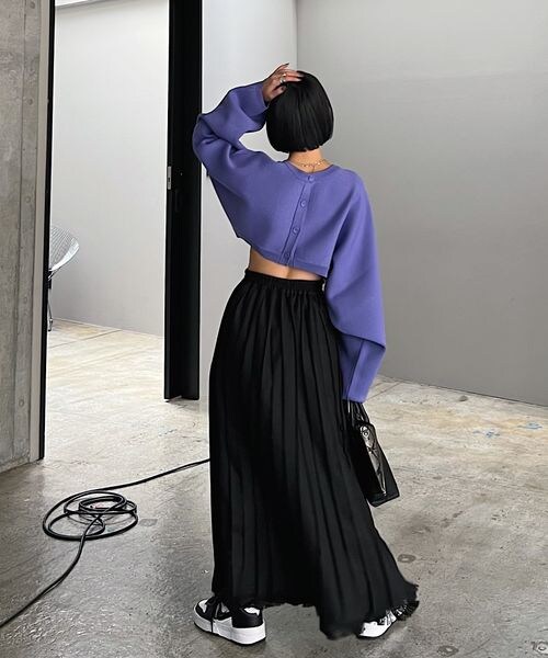 PAGEBOY（ページボーイ）の「マルチWAYボレロカーディガン（トップス・オフホワイト05/ゼブラ08/ブラック09/ラベンダー92・F）」の17枚目の写真