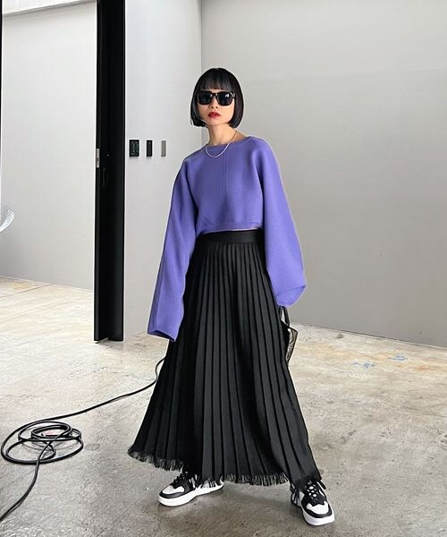 PAGEBOY（ページボーイ）の「マルチWAYボレロカーディガン（トップス・オフホワイト05/ゼブラ08/ブラック09/ラベンダー92・F）」の15枚目の写真