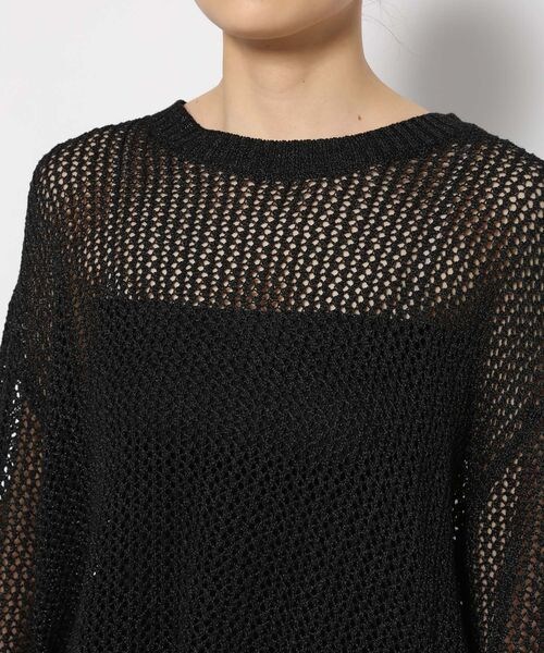 PAGEBOY（ページボーイ）の「レーシーメッシュニットプルオーバー（トップス・オフホワイト05/ブラック09/ミント81・F）」の20枚目の写真