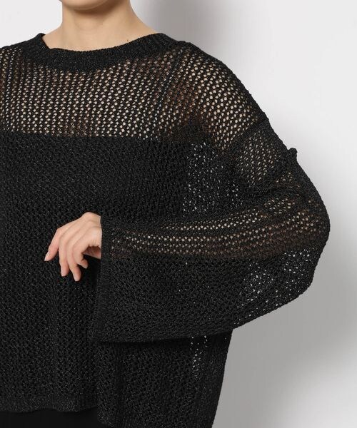 PAGEBOY（ページボーイ）の「レーシーメッシュニットプルオーバー（トップス・オフホワイト05/ブラック09/ミント81・F）」の21枚目の写真