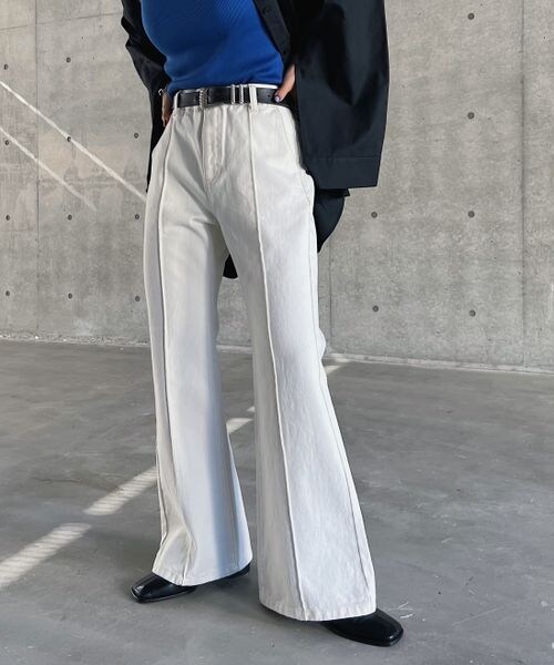 PAGEBOY（ページボーイ）の「フロントラインジーンズ（パンツ・オフホワイト05/ブラック09/ブルーケミカル82/インディゴブルー87・24inch/25inch/26inch/27inch/28inch）」の5枚目の写真