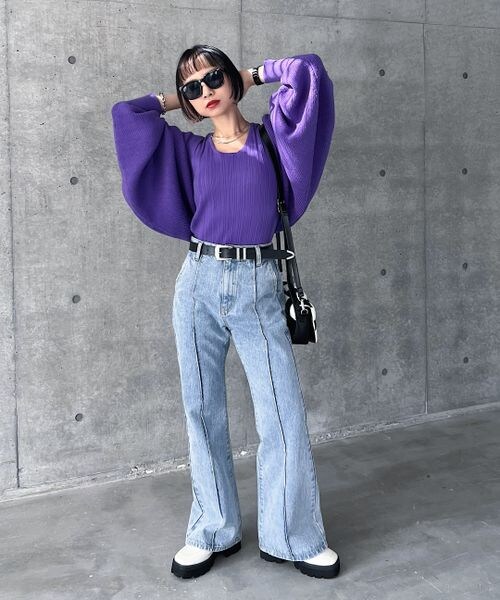 PAGEBOY（ページボーイ）の「フロントラインジーンズ（パンツ・オフホワイト05/ブラック09/ブルーケミカル82/インディゴブルー87・24inch/25inch/26inch/27inch/28inch）」の18枚目の写真