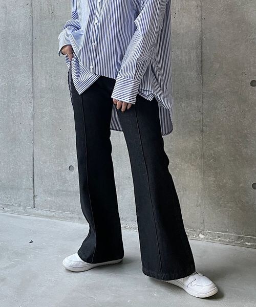 PAGEBOY（ページボーイ）の「フロントラインジーンズ（パンツ・オフホワイト05/ブラック09/ブルーケミカル82/インディゴブルー87・24inch/25inch/26inch/27inch/28inch）」の12枚目の写真