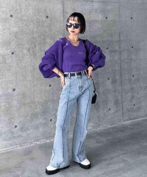 PAGEBOY（ページボーイ）の「フロントラインジーンズ（パンツ・オフホワイト05/ブラック09/ブルーケミカル82/インディゴブルー87・24inch/25inch/26inch/27inch/28inch）」の20枚目の写真