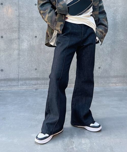 PAGEBOY（ページボーイ）の「フロントラインジーンズ（パンツ・オフホワイト05/ブラック09/ブルーケミカル82/インディゴブルー87・24inch/25inch/26inch/27inch/28inch）」の8枚目の写真
