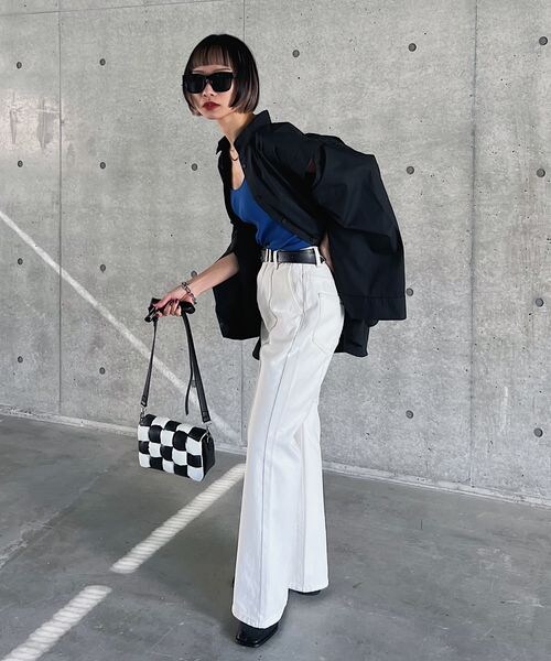 PAGEBOY（ページボーイ）の「フロントラインジーンズ（パンツ・オフホワイト05/ブラック09/ブルーケミカル82/インディゴブルー87・24inch/25inch/26inch/27inch/28inch）」の6枚目の写真