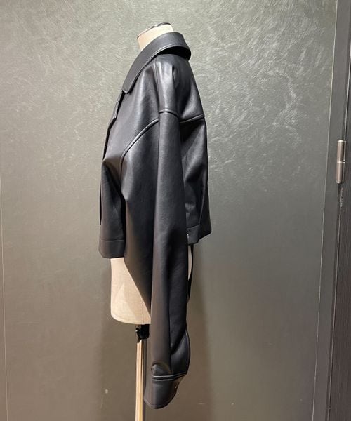 PAGEBOY（ページボーイ）の「エコレザーショートライダース（ジャケット/アウター・レディース・ブラック09・F）」の9枚目の写真