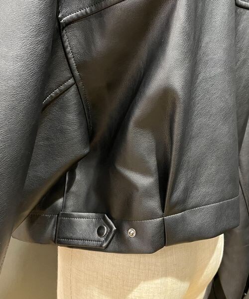 PAGEBOY（ページボーイ）の「エコレザーショートライダース（ジャケット/アウター・レディース・ブラック09・F）」の15枚目の写真
