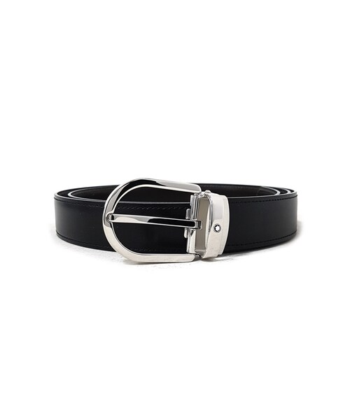 MONTBLANC（モンブラン）の「[몽블랑] 신제품 남성 팔라듐 도금 양면 벨트 128135_Black（その他・BLACK・FREE）」の2枚目の写真