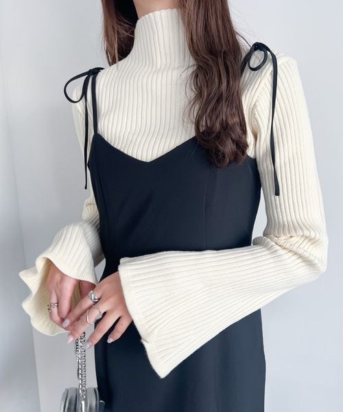 Heatherマーメイドキャミワンピ　シアーシャツセット Heather（ヘザー）の「マーメイドキャミワンピース（）」 - WEAR
