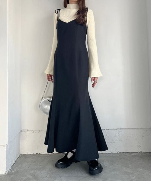 Heatherマーメイドキャミワンピ　シアーシャツセット Heather（ヘザー）の「マーメイドキャミワンピース（）」 - WEAR