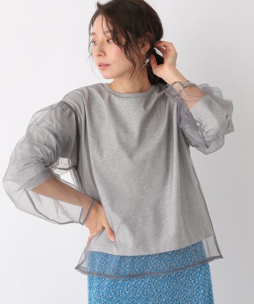 LEPSIM（レプシィム）の「チュールカサネプルオーバー（トップス・レディース・オフホワイト05/グレー15/イエロー62・FREE SIZE）」の8枚目の写真