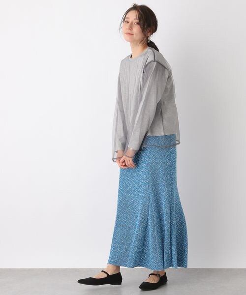 LEPSIM（レプシィム）の「チュールカサネプルオーバー（トップス・レディース・オフホワイト05/グレー15/イエロー62・FREE SIZE）」の9枚目の写真