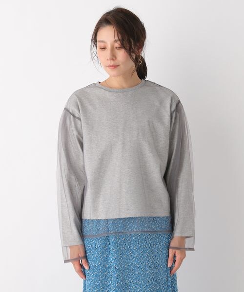 LEPSIM（レプシィム）の「チュールカサネプルオーバー（トップス・レディース・オフホワイト05/グレー15/イエロー62・FREE SIZE）」の14枚目の写真