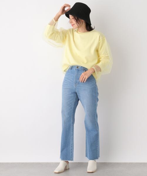 LEPSIM（レプシィム）の「チュールカサネプルオーバー（トップス・レディース・オフホワイト05/グレー15/イエロー62・FREE SIZE）」の11枚目の写真