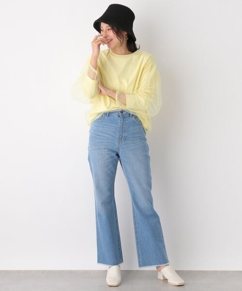 LEPSIM（レプシィム）の「チュールカサネプルオーバー（トップス・レディース・オフホワイト05/グレー15/イエロー62・FREE SIZE）」の13枚目の写真