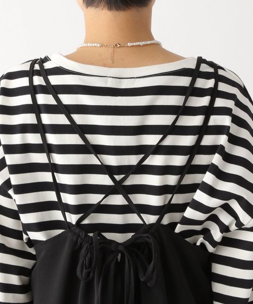 LEPSIM（レプシィム）の「ハイウエストセミフレアキャミワンピース（ワンピース/ドレス・ブラック09/グレージュ13/ブルー82・FREE SIZE）」の17枚目の写真