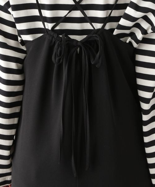 LEPSIM（レプシィム）の「ハイウエストセミフレアキャミワンピース（ワンピース/ドレス・ブラック09/グレージュ13/ブルー82・FREE SIZE）」の18枚目の写真