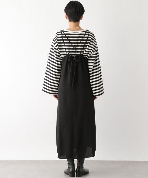 LEPSIM（レプシィム）の「ハイウエストセミフレアキャミワンピース（ワンピース/ドレス・ブラック09/グレージュ13/ブルー82・FREE SIZE）」の13枚目の写真