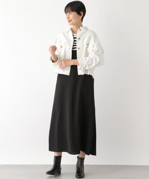 LEPSIM（レプシィム）の「ハイウエストセミフレアキャミワンピース（ワンピース/ドレス・ブラック09/グレージュ13/ブルー82・FREE SIZE）」の3枚目の写真