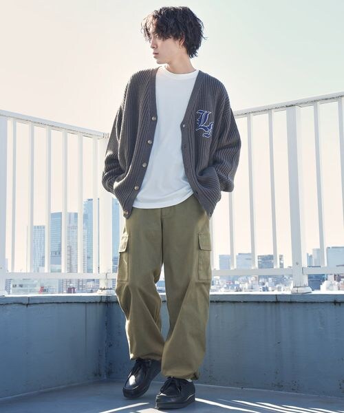 PAGEBOY（ページボーイ）の「サガラシシュウロゴカーデ（トップス・レディース・チャコール18/クリーム52/イエロー65/ライトブルー82・FREE）」の14枚目の写真