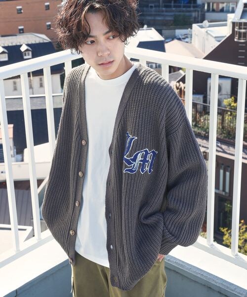 PAGEBOY（ページボーイ）の「サガラシシュウロゴカーデ（トップス・レディース・チャコール18/クリーム52/イエロー65/ライトブルー82・FREE）」の12枚目の写真