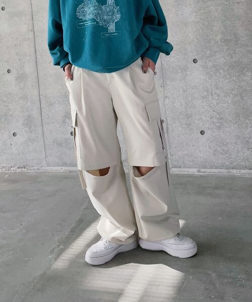 PAGEBOY（ページボーイ）の「ローライズカーゴパンツ（パンツ・レディース・ピンストライプ08/ブラック09/グレージュ12・F）」の17枚目の写真