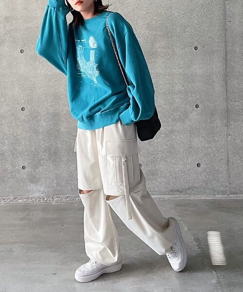 PAGEBOY（ページボーイ）の「ローライズカーゴパンツ（パンツ・レディース・ピンストライプ08/ブラック09/グレージュ12・F）」の19枚目の写真