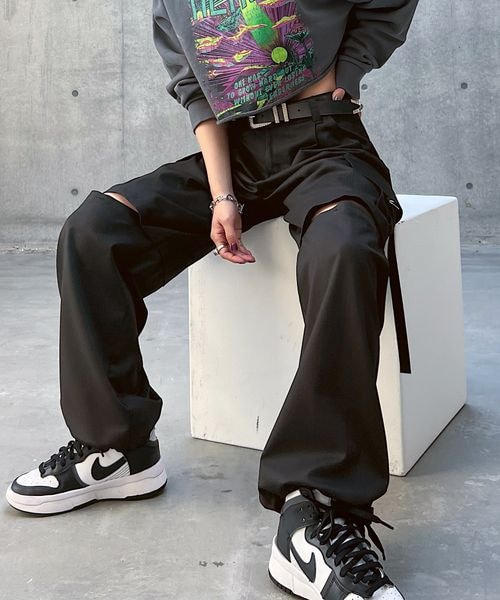 PAGEBOY（ページボーイ）の「ローライズカーゴパンツ（パンツ・レディース・ピンストライプ08/ブラック09/グレージュ12・F）」の11枚目の写真