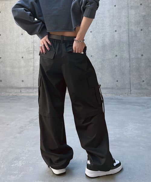 PAGEBOY（ページボーイ）の「ローライズカーゴパンツ（パンツ・レディース・ピンストライプ08/ブラック09/グレージュ12・F）」の10枚目の写真