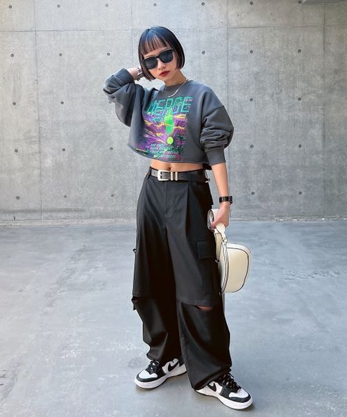 PAGEBOY（ページボーイ）の「ローライズカーゴパンツ（パンツ・レディース・ピンストライプ08/ブラック09/グレージュ12・F）」の13枚目の写真