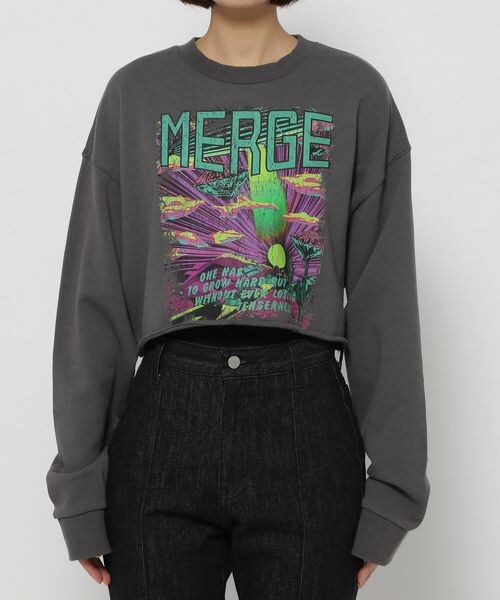 PAGEBOY（ページボーイ）の「ショートロックスウェット（トップス・レディース・オフホワイト05/チャコール18/ピンク25・F）」の14枚目の写真