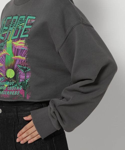 PAGEBOY（ページボーイ）の「ショートロックスウェット（トップス・レディース・オフホワイト05/チャコール18/ピンク25・F）」の18枚目の写真