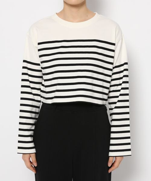 PAGEBOY（ページボーイ）の「パネルボーダーショートロンT（トップス・レディース・ブラック09/ピンク25/ラベンダー92・F）」の15枚目の写真