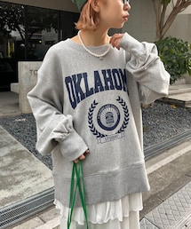 CIAOPANIC（チャオパニック）の「【2023SSアイテム】ビッグカレッジロゴスウェット（Tシャツ/カットソー）」